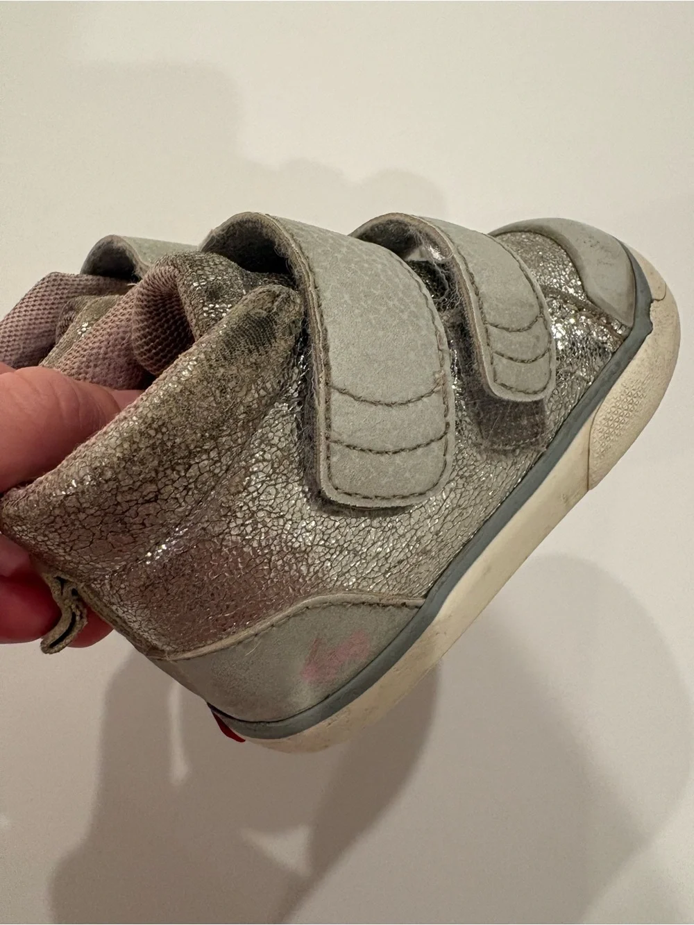 See Kai Run Adapt Dean Silver Metallic SMO adaptive shoes 4